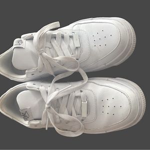 Size 7 Women’s Nike Air Force Ones Pixel Edition White
